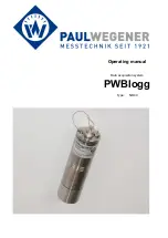 Preview for 1 page of Paul Wegener PWBlogg N6/40 Operating Manual