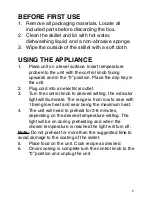 Preview for 5 page of Paula Deen FHTG-U218DF Instruction Manual