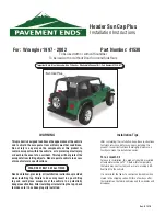 Preview for 1 page of Pavement Ends 41530 Installation Instructions