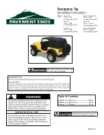 Pavement Ends 56813 Installation Instructions preview