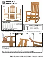 Pawleys Island Durawood Porch Rocker Assembly Instructions предпросмотр