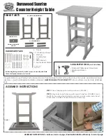 Предварительный просмотр 1 страницы Pawleys Island DuraWood Sunrise CT1BLK Assembly Instructions