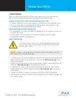 Preview for 5 page of PAX PWM100 Installation & Operation Manual