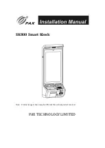 PAX SK800 Installation Manual preview