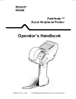 Предварительный просмотр 1 страницы Paxar 6020 Series Operator'S Handbook Manual