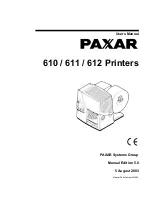 Preview for 1 page of Paxar 610 User Manual