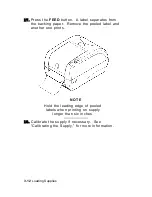 Preview for 28 page of Paxar 9416LX Equipment Manual