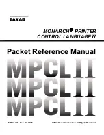 Paxar Monarch 1460 Reference Manual preview