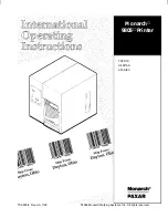 Preview for 1 page of Paxar Monarch 9805 Operating Instructions Manual