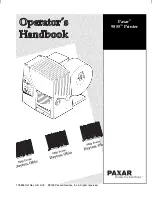 Paxar Monarch 9855 Operator'S Handbook Manual preview