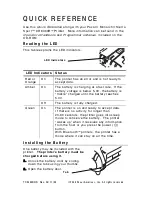 Paxar Monarch Sierra Sport 3R 9430R Quick Reference Manual preview