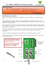 Предварительный просмотр 2 страницы Paxton Access RS485 IDC connection module Installation Manual