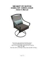 Предварительный просмотр 1 страницы Paxton Lounge Swivel Rocker Owner'S Manual