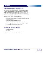 Preview for 2 page of PAYCHEX Biometric 2500 Mounting