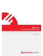 Предварительный просмотр 1 страницы Payment Express BRF210 Hardware Installation Manual