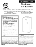 Payne Gas Furnace User'S Information Manual preview