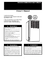 Payne INDUCED COMBUSTION GAS FURNACE Owner'S Manual preview