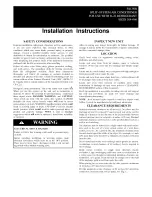 Preview for 1 page of Payne PA13NR018 Installation Instructions Manual