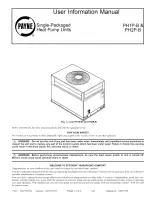 Payne PH2P-B Series User'S Information Manual предпросмотр