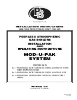 Предварительный просмотр 1 страницы PB Heat mod-u-pak Installation And Operating Instructions Manual