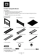 Preview for 1 page of PB TEEN Chelsea Canopy Bed-Queen Manual