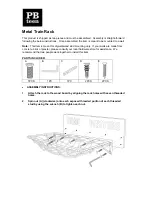 PB TEEN Metal Train Rack Assembly Manual preview