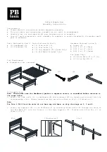 PB TEEN Oxford Simple Bed Assembly Instructions preview