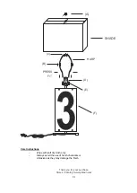 Preview for 2 page of PB TEEN Rustic Nmbr Tbl Lamp Nmbr 3 Assembly Instructions