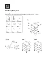 Preview for 1 page of PB TEEN Wide Beauty Rolling Cart Quick Manual