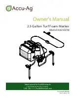 PBZ Accu-Ag AA25GFM Owner'S Manual preview