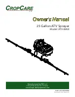 PBZ CropCare ATV-BASE Owner'S Manual preview