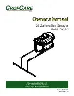 PBZ CropCare LGX25-2 Owner'S Manual preview