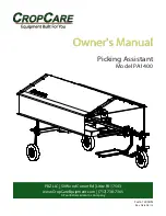 PBZ CropCare PA1400 Owner'S Manual предпросмотр