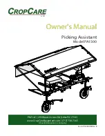 Предварительный просмотр 1 страницы PBZ CropCare PA1500 Owner'S Manual