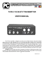 PC Electronics TX70-5 70 User Manual preview