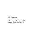 PC Engines ALIX.2 Series Manual предпросмотр