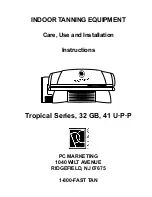 PC MARKETING Tropical Series Care, Use And Installation Instructions preview
