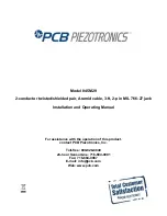 PCB Piezotronics 045M29 Installation And Operating Manual preview