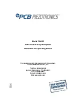 PCB Piezotronics 130A23 Installation And Operating Manual preview