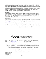 Preview for 11 page of PCB Piezotronics 130A24 Installation And Operating Manual