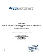 PCB Piezotronics 130A25 Installation And Operating Manual предпросмотр