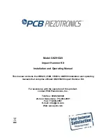 Preview for 1 page of PCB Piezotronics 352B Installation And Operating Manual