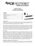 Preview for 4 page of PCB Piezotronics 377A13 Installation And Operating Manual