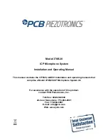 Preview for 1 page of PCB Piezotronics 378B20 Installation And Operating Manual