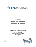 Preview for 1 page of PCB Piezotronics 8162-011A Installation And Operating Manual