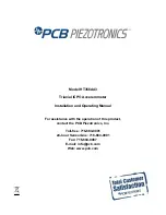 PCB Piezotronics HT356A43 Installation And Operating Manual preview