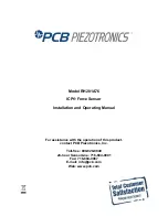 Предварительный просмотр 1 страницы PCB Piezotronics ICP RH201A76 Installation And Operating Manual