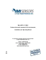 PCB Piezotronics IMI SENSORS 607A11/120AC Installation And Operating Manual предпросмотр