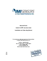 PCB Piezotronics IMI Sensors 607A62 Installation And Operating Manual предпросмотр