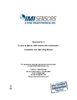 PCB Piezotronics IMI SENSORS 627A71 Installation And Operating Manual preview